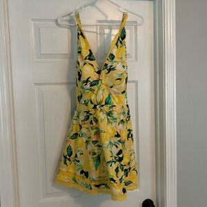 NWT Torrid Size 3 swim dress with lemon print